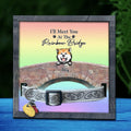 Custom Personalized Memorial Dog Loss Frame - Memorial Gift Idea For Dog Lovers - Up To 4 Dogs - I'll Meet You At The Rainbow Bridge
