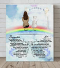 Personalized Memorial Pets Canvas - Man/Woman With Up to 6 Pets - Memorial Gift For Dog Lovers/Cat Lovers - Remember me with smiles not tears - AXSIO5