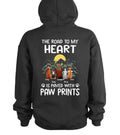 Personalized Pet Mom/Dad T-shirt/Pullover Hoodie - Gift Idea For Dog/Cat Lover - The Road To My Heart Is Paved With Pawprints