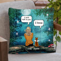 Personalized Cat Memorial Pillow Cover/Quilt/Fleece Blanket - Up to 5 Cats - Best Gift For Cat Lover - I Still Talk To You