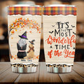 Personalized Dog Mom Tumbler - Gift Idea For Dog Owner With Up To 4 Dogs -  It’s The Most Wonderful Time Of The Year