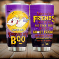 Personalized Boo Couple Tumbler - Gift Idea For Halloween/Couple/Friends - I Hope We're Friends Until We Die