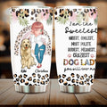 Personalized Dog Mom Chibi Tumbler - Up to 4 Dogs - Gift For Dog Lover - I Am The Craziest Dog Lady