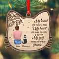 Personalized Cat Mom Wooden Ornament - Memorial Gift Idea For Cat Lovers - My Soul Knows You Are At Peace
