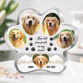 Custom Personalized Paw Acrylic Plaque - Upload Dog/Cat Photo - You Left Paw Prints On My Heart