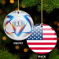 Personalized World Cup Acrylic Ornament - Up to 32 Teams - Gift Idea for Football Lovers