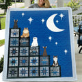 Personalized Cat Stairway To Heaven Quilt/Fleece Blanket - Up to 5 Cats - Gift Idea for Cat Lovers