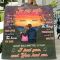 Personalized To My Wife Fleece Throw Blanket & Quilt - Gift Idea From Husband To Wife - I Had You and You Had Me