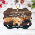 Personalized Christmas Wooden Ornament - Upload Dog/Cat Photo - Give It To God and Go To Sleep