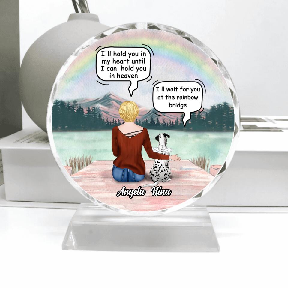 Personalized Memorial Dog Crystal Pendulum - Up to 4 Dogs - Best Gift For Dog Lovers