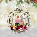 Personalized Horse Acrylic Ornament - Gift Idea For Horse Lovers - Horses Leave Hoofprints On Your Heart