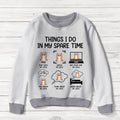 Personalized Cat All-Over Print Sweater - Up To 3 Cats - Gift Idea For Cat Lovers - Things I Do In My Spare Time