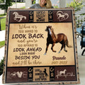 Personalized Upload Horse Photo Fleece Throw Blanket/Quilt - Gift Idea For Horse Lover - I'll Be There