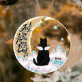 Personalized Christmas Acrylic Ornament - Gift Idea For Dog/Cat Owner - I Love You To The Moon & Back