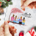 Personalized Mom & Daughters Rectangle Acrylic Ornament - Gift Idea For Mom - Up to 4 Daughters - Mum, You Are The Piece That Holds Us Together