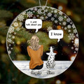 Personalized Memorial Dog/Cat Acrylic Ornament - Adult/Couple With Up to 4 Pets - Memorial Gift Idea For Dog Cat Lover - I Still Talk About You