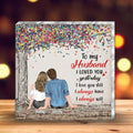 Personalized Couple Square Acrylic Plaque - Gift Idea For Couple/Anniversary Gift - I Loved You Yesterday I Love You Still I Always Have I Always Will