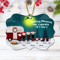 Personalized Christmas Camping Family Wooden Ornament - Couple/Parents with up to 4 Children and 2 Pets - Christmas Gift For Couple/Family - Making Memories One Campsite At A Time