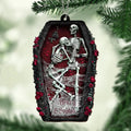 Personalized Couple Skeleton Wooden Ornament - Gift Idea For Couple