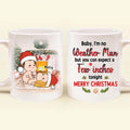 Custom Personalized Weather Man Coffee Mug - Christmas Gift Idea - Baby, I'm No Weather Man