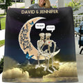 Personalized Skeleton Couple Quilt/Fleece Blanket - Gift Idea For Couple - Till Death Do Us Part
