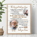 Custom Personalized Memorial Photo Poster - Memorial Gift Idea - The Day God Took You Home