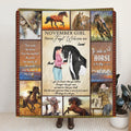 Personalized Horse Girl Quilt/Fleece Blanket - Gift Idea For Horse Lovers - I'll Always Be With You
