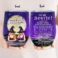 Personalized Witches Wine Tumbler - Gift Idea For Halloween/Bestie - Witches By Nature Bitches By Choice