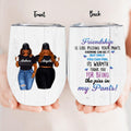 Personalized Pissing In Pant Friends Wine Tumbler - Gift Idea For Friends - Thank You For Being The Piss In My Pants!