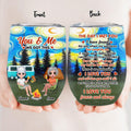 Personalized Couple Camping Wine Tumbler - Gift Idea For Camping Lover - I Love You Forever And Always