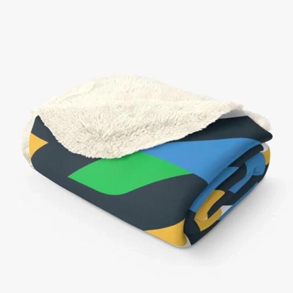 Personalized Baseball Mom Fleece Blanket/Quilt - Gift Idea For Mother's Day/Christmas/Birthday - My Favorite Baseball Player Calls Me Mom