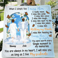 Personalized Memorial Couple Quilt/Fleece Throw Blanket - Memorial Gift Idea For Couple - You Are Always In My Heart