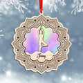 Personalized Yoga Wooden Ornament - Christmas/Birthday Gift Idea for Yoga Lovers