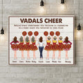 Personalized Cheerleader Canvas - Birthday Gift For Cheer Coach, Cheerleader, Cheer Team - Thanks You Cheer Coach