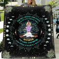 Personalized Yoga Fleece Throw Blanket/Quilt - I'm Sage and Hood and Wish A Mufuka Would - Gift Idea For Yoga Lover