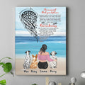 Personalized Memorial Pet Mom Canvas - Memorial Gift Idea For Dog/Cat Lover - Up to 3 Pets - The Moment That You Left Me