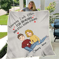 Personalized Couple Fleece Throw Blanket/Quilt - Gift Idea From Husband To Wife - This Is Our Cuddling Blanket