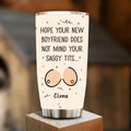Personalized Funny Boobs Tumbler - Birthday/Valentine's Gift Idea - Hope Your New Boyfriend Does Not Mind Your Saggy Tits...