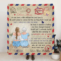 Personalized Mom and Daughter Handwritten Letter Quilt/Fleece Blanket - Mom and Daughter Love Letter Blanket - Best Gift For Mother