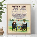 Personalized Fishing Couple Vertical Poster - Gift Idea For Couple/Fishing Lovers - We're A Team