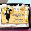 Personalized To My Son Wallet Aluminium Card - Gift Idea For Son From Mom/Graduation Gift - Never Forget That I Love You
