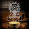 Custom Personalized Yoga Girl Acrylic Night Light - Gift for Yoga Lover/Yogi/Birthday