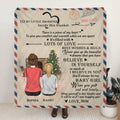 Personalized Letter Quilt/Fleece Blanket - Gift for Little Girl/Daughter