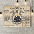 Personalized To My Shieldmaiden Canvas - Gift Idea For Shieldmaiden/Wife From Husband - You Are My Best Shieldmaiden