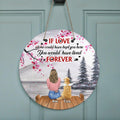 Personalized Memorial Pet Door Sign - Memorial Gift For Dog/Cat Lover - Man/Woman/Couple With Up to 4 Pets - Best Friends Are Never Forgotten