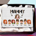 Personalized Mammy Aluminum Wallet Card - Up to 7 Children - Mother's Day Gift Idea For Grandma/Mother