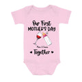 Personalized Baby Onesie/T-Shirt - Mother's Day Gift Idea For Baby/Mom - Our First Mother's Day Together