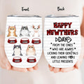 Personalized Cats Wine Tumbler - Up to 5 Cats - Best Gift Idea For Cat Lovers - Happy Mewthers Day