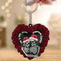 Custom Personalized Skeleton Couple Wooden Keychain - Gift Idea For Couple/Her/Him - You & Me We Got This