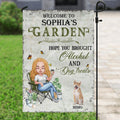 Personalized Pet Mom Flag - Up to 5 Pets - Mother's Day Gift Idea For Dog/Cat Lover - Hope You Brought Alcohol And Dog Treats